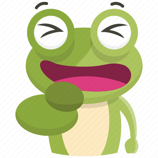 Emoji, emoticon, frog, laugh, smiley, sticker icon - Download on Iconfinder
