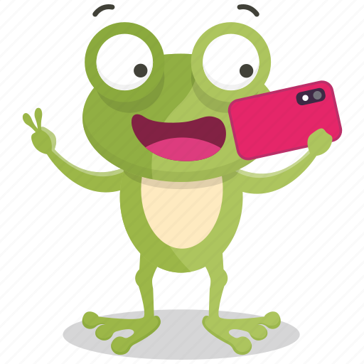 Emoji, emoticon, frog, selfie, smiley, sticker icon - Download on Iconfinder