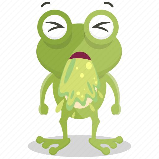 Emoji, emoticon, frog, sick, smiley, sticker icon - Download on Iconfinder