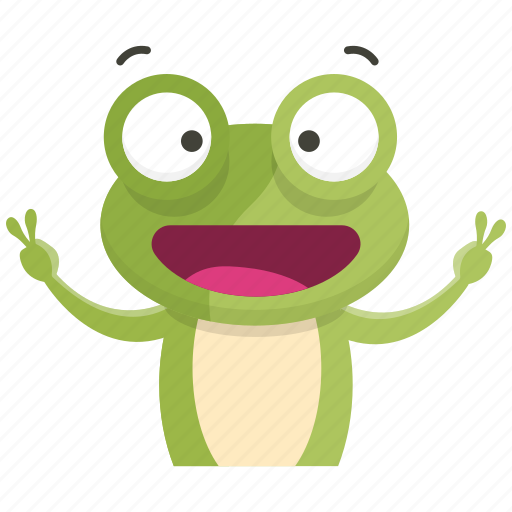 Emoji, emoticon, frog, smile, smiley, sticker icon - Download on Iconfinder