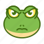 angry, emoticon, frog, funny, mad 