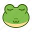 emoticon, frog, funny, sleep 