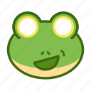 emoticon, frog, funny, shocked