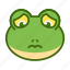 emoticon, frog, funny, sad 