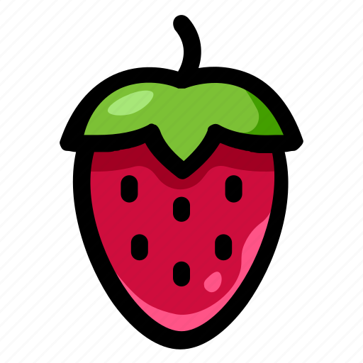 Fresh, fruit, healthy, strawberry, sweet, vegan, vitamin icon - Download on Iconfinder