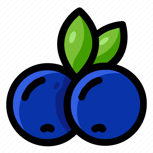 Blueberry, fresh, fruit, healthy, sweet, vegan, vitamin icon - Download on Iconfinder