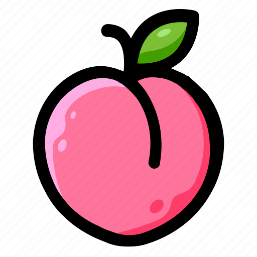 Fresh, fruit, healthy, peach, sweet, vegan, vitamin icon - Download on Iconfinder