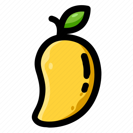 Fresh, fruit, healthy, mango, sweet, vegan, vitamin icon - Download on Iconfinder