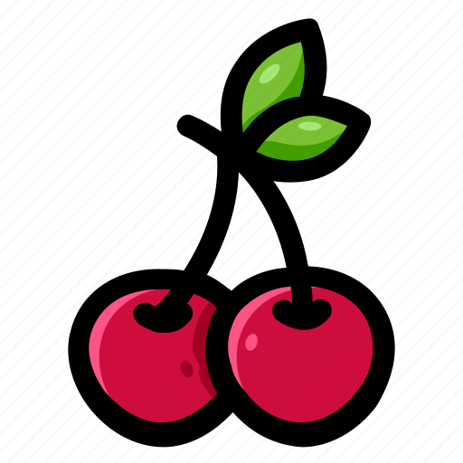 Cherry, fresh, fruit, healthy, sweet, vegan, vitamin icon - Download on Iconfinder