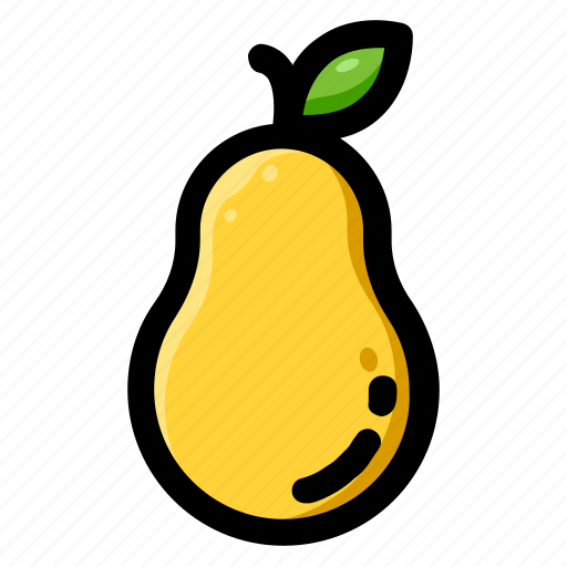 Fresh, fruit, healthy, pear, sweet, vegan, vitamin icon - Download on Iconfinder