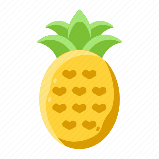 Fresh, fruit, healthy, pineapple, sweet, vegan, vitamin icon - Download on Iconfinder