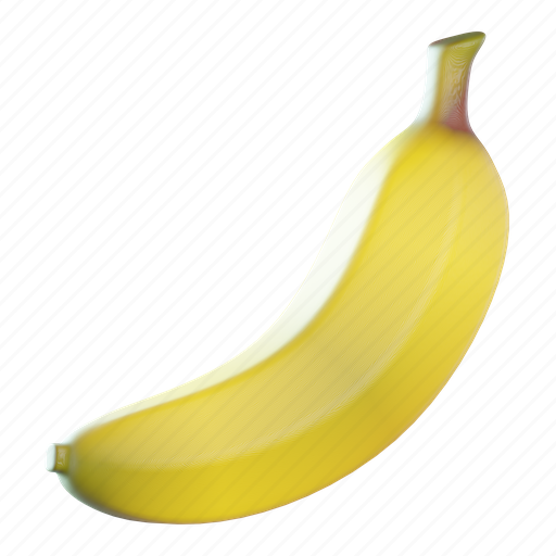 Banana, fruit, nutrition, food, organic, fresh, natural 3D illustration - Download on Iconfinder
