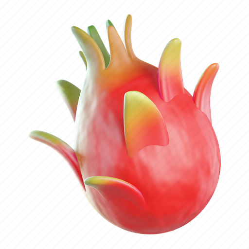 Pitaya, fruit, nutrition, food, organic, fresh, natural 3D illustration - Download on Iconfinder