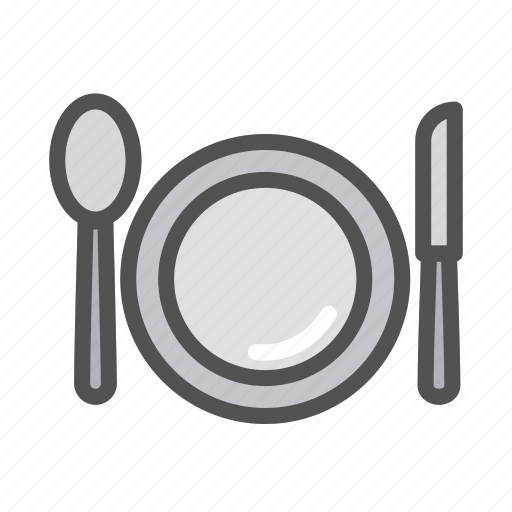 Dinner, restaurant, food, eat, hungry, plate, furniture icon - Download on Iconfinder