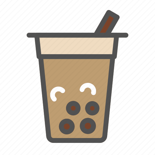 Boba, drink, glass, cup, coffee, hot, food icon - Download on Iconfinder
