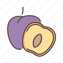 plum, fruit, sweet, food, organic, fresh, juice