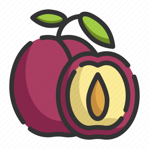 Plum, fruit, healthy, organic, food icon - Download on Iconfinder