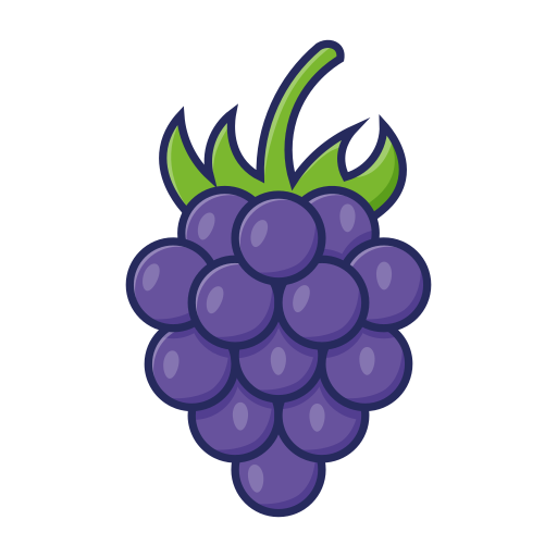 Fruit, and, vegetable, food, grape, blueberry icon - Free download