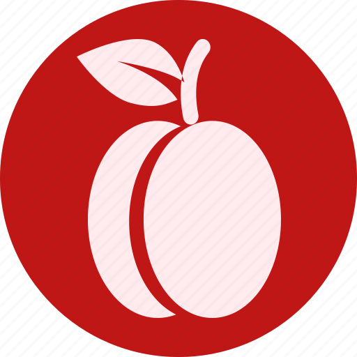 Fruit, fruits, gastronomy, veg, vegetable, apricot, plum icon - Download on Iconfinder