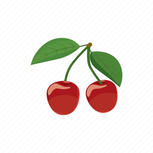 Cartoon, cherry, food, fruit, juicy, nature, sweet icon - Download on Iconfinder