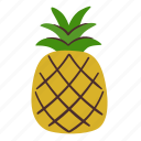 pineapple, fruit, food, fresh