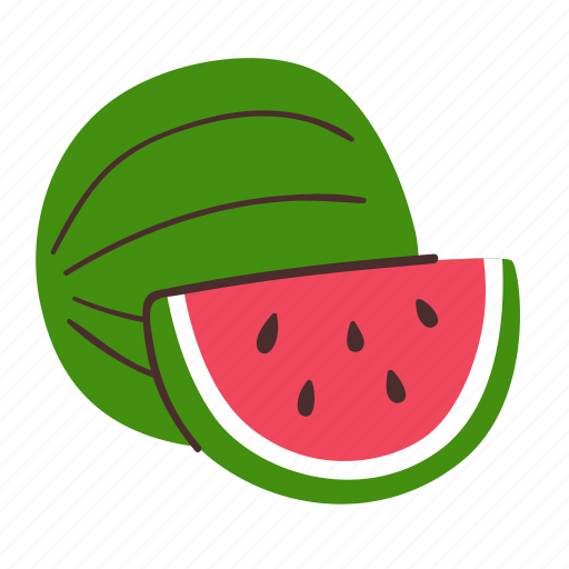 Watermelon, seasonal, summer, fruit, food, fresh, sweet icon - Download on Iconfinder