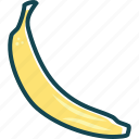 banana, fruit, fruits, yellow fruit