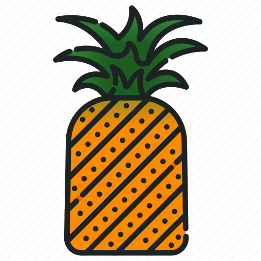 Diet, food, fresh, fruit, healthy, organic, pineapple icon - Download on Iconfinder