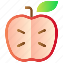 apple, food, fresh, fruit, healthy, slice