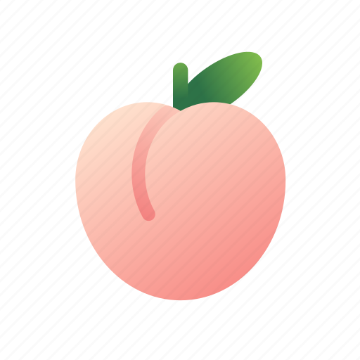 Peach, organic, sweet, fruit, food, juicy, fresh icon - Download on Iconfinder