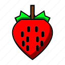 fruits, strawberry