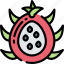 dragonfruit, eating, food, fruit, health 