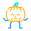 pumpkin, character, fruit, vegetable, food, paper 