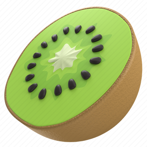 Kiwi, fruit, fresh, healthy, vitamin, food, cute 3D illustration - Download on Iconfinder