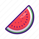 fruit, watermelon, summer, healthy, food, slice