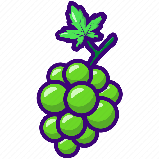 Fruit, grapes, healthy, food, fruits, green icon - Download on Iconfinder