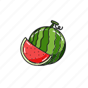 watermelons, fresh, fruits, fruit, plant, watermelon, food, healthy, organic