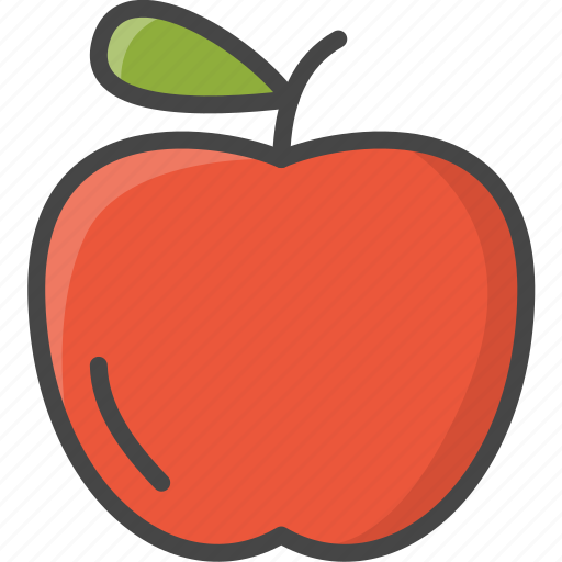 Apple, filled, food, fruit, fruits, outline icon - Download on Iconfinder