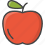 apple, filled, food, fruit, fruits, outline 