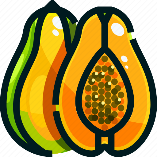 Food, fruit, fruits, healthy, papaya icon - Download on Iconfinder
