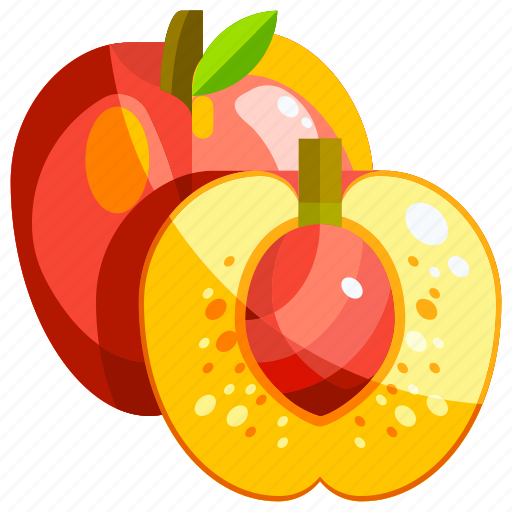 Food, fruit, fruits, healthy, nectarine icon - Download on Iconfinder