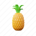 pineapple, tropical, vitamin, juicy, juice, delicious, sweet, fruit, freshness