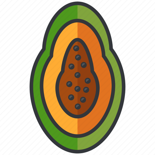 Food, fruit, half, health, mango, organic icon - Download on Iconfinder