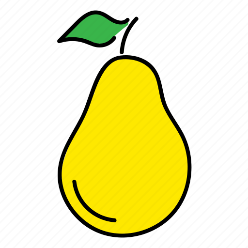 Color, food, fruit, healthy, pear, yellow pear icon - Download on Iconfinder