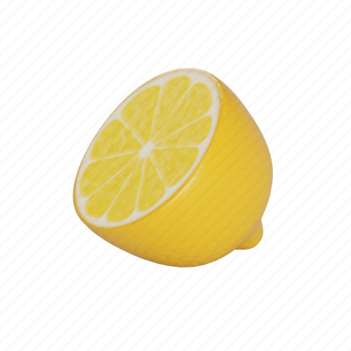 Lemon, citrus, fruit, food 3D illustration - Download on Iconfinder
