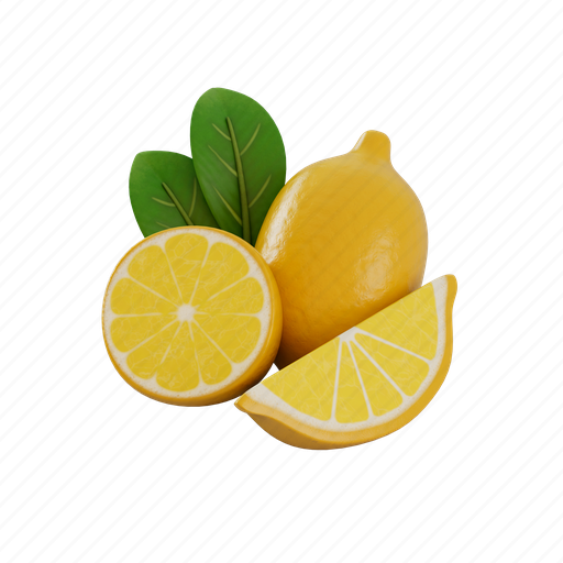 Lemons, citrus, fruit, food 3D illustration - Download on Iconfinder
