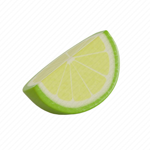 Lime, lemon, fruit, food 3D illustration - Download on Iconfinder