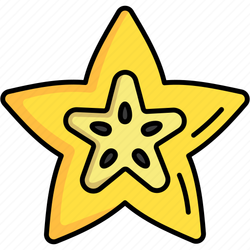 Carambola, starfruit, fruit icon - Download on Iconfinder
