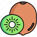 kiwi, fruit, fresh