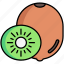 kiwi, fruit, fresh 